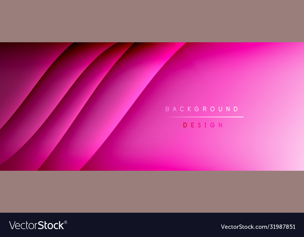 Fluid gradient waves with shadow lines and glowing Vector Image Fluid gradient waves with shadow lines and glowing
