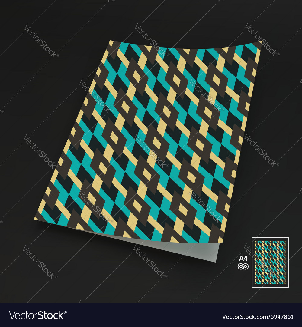 Geometric Pattern A4 Background