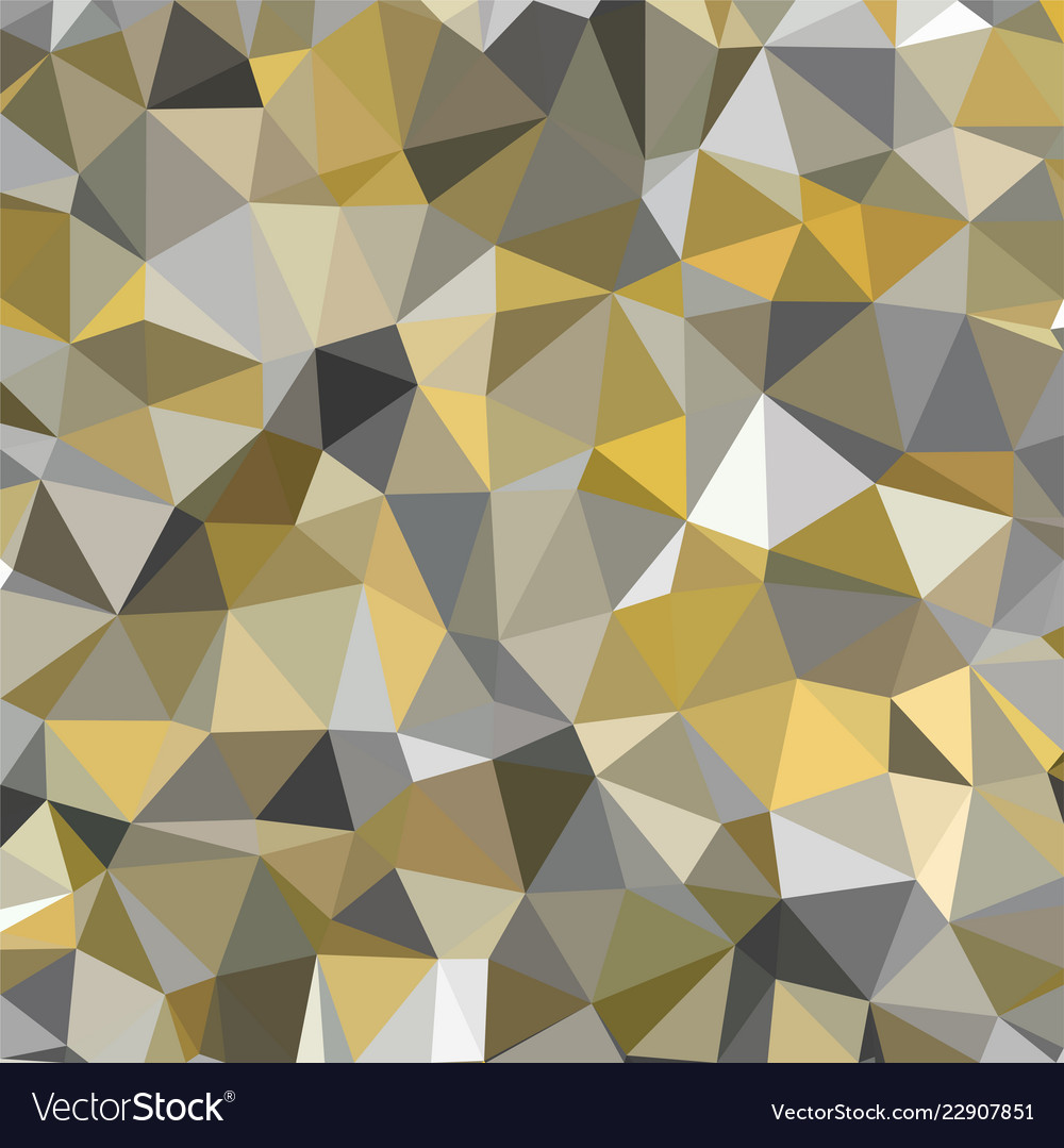 Gold triangular low poly mosaic abstract pattern vector image Gold triangular low poly mosaic abstract pattern