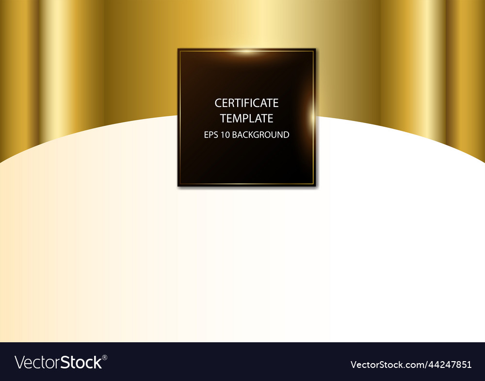 Luxurious certificate template