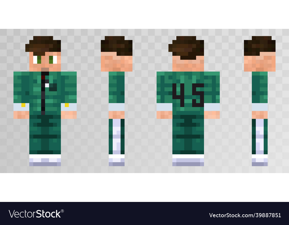 Pixel character squid game hero