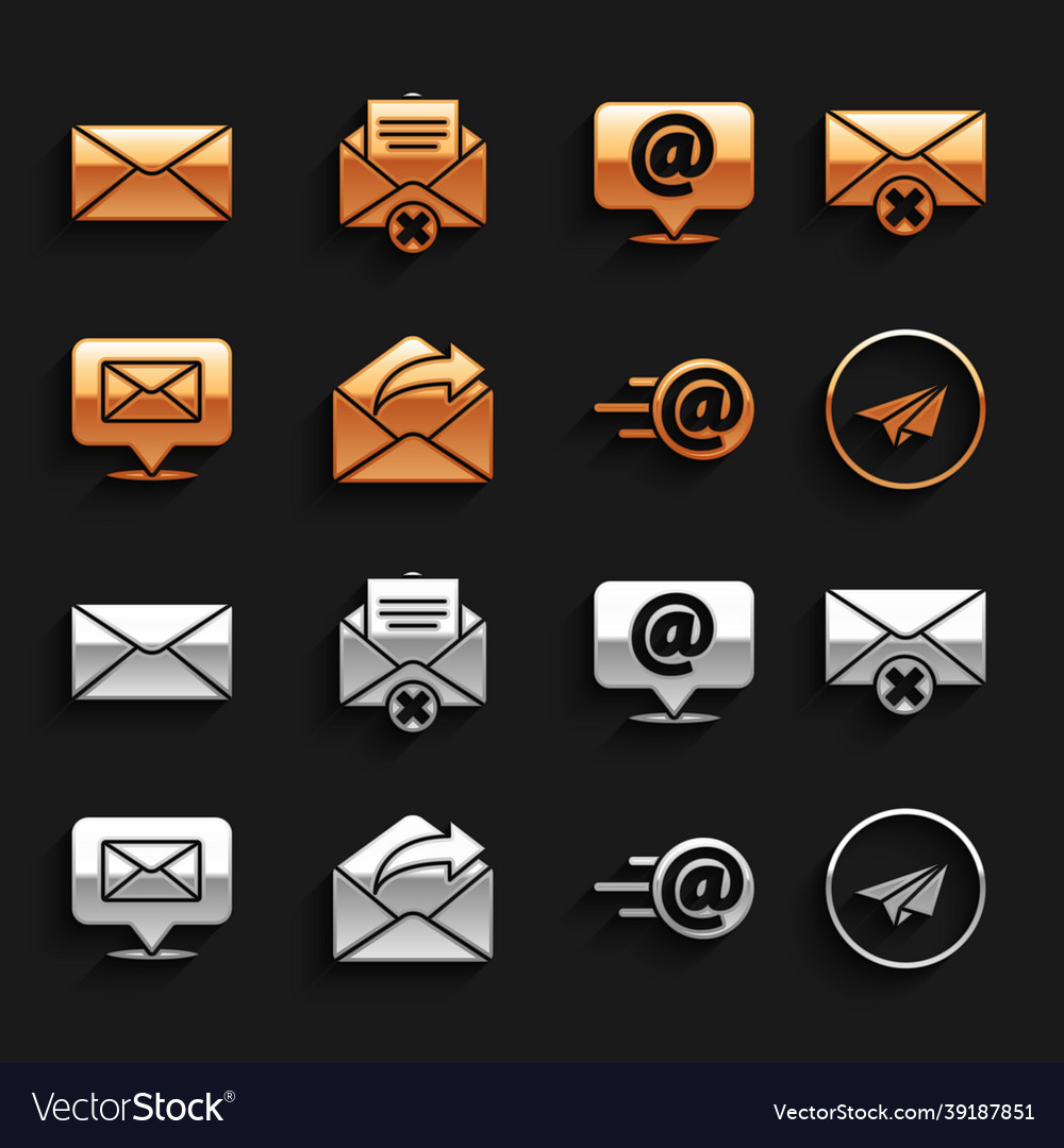 Set outgoing mail delete envelope paper plane