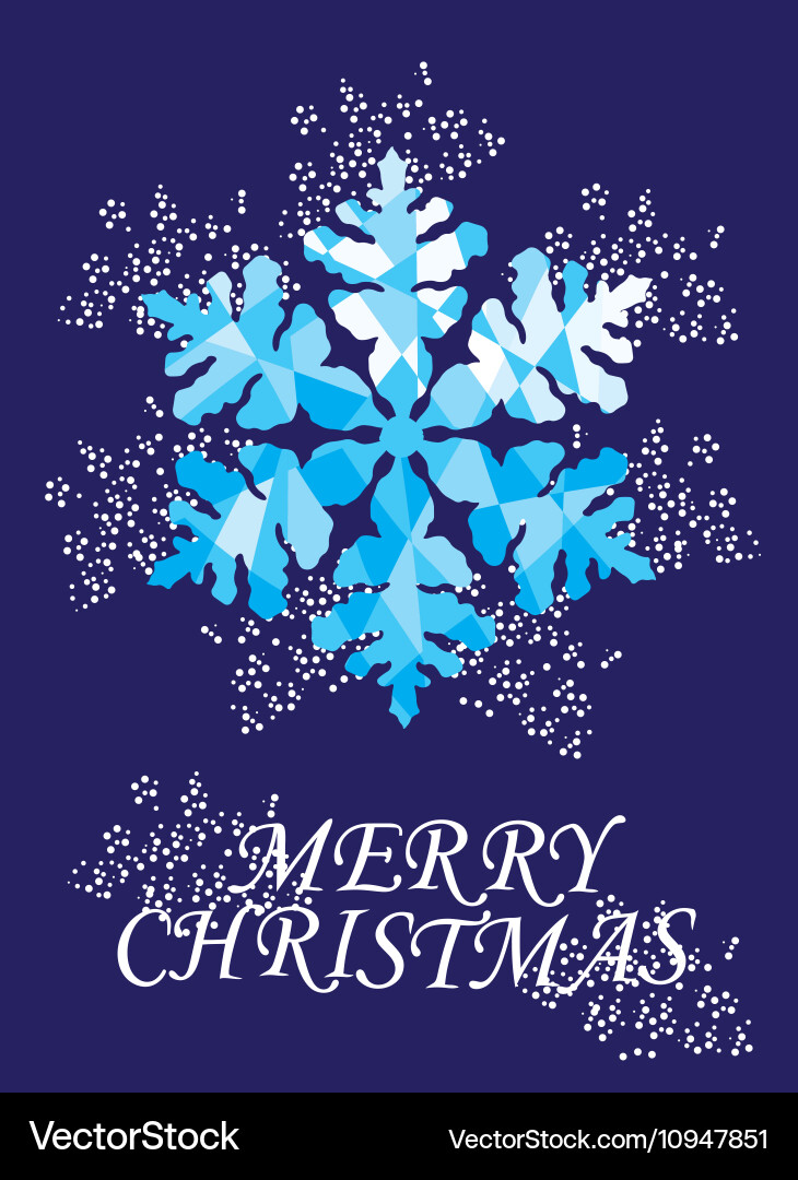 Snowflake blue Royalty Free Vector Image - VectorStock