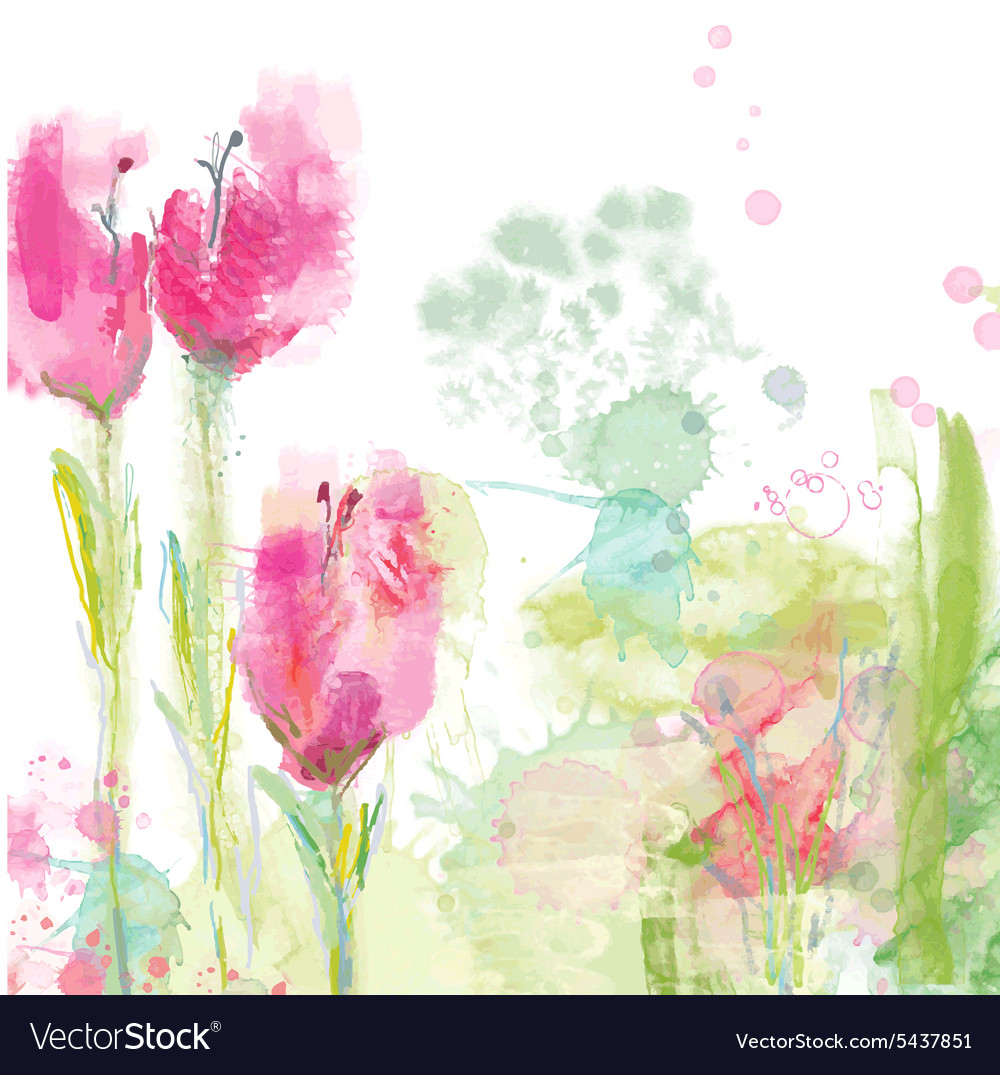 Tulips floral background