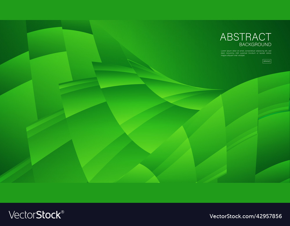 Abstract Green Square Pattern
