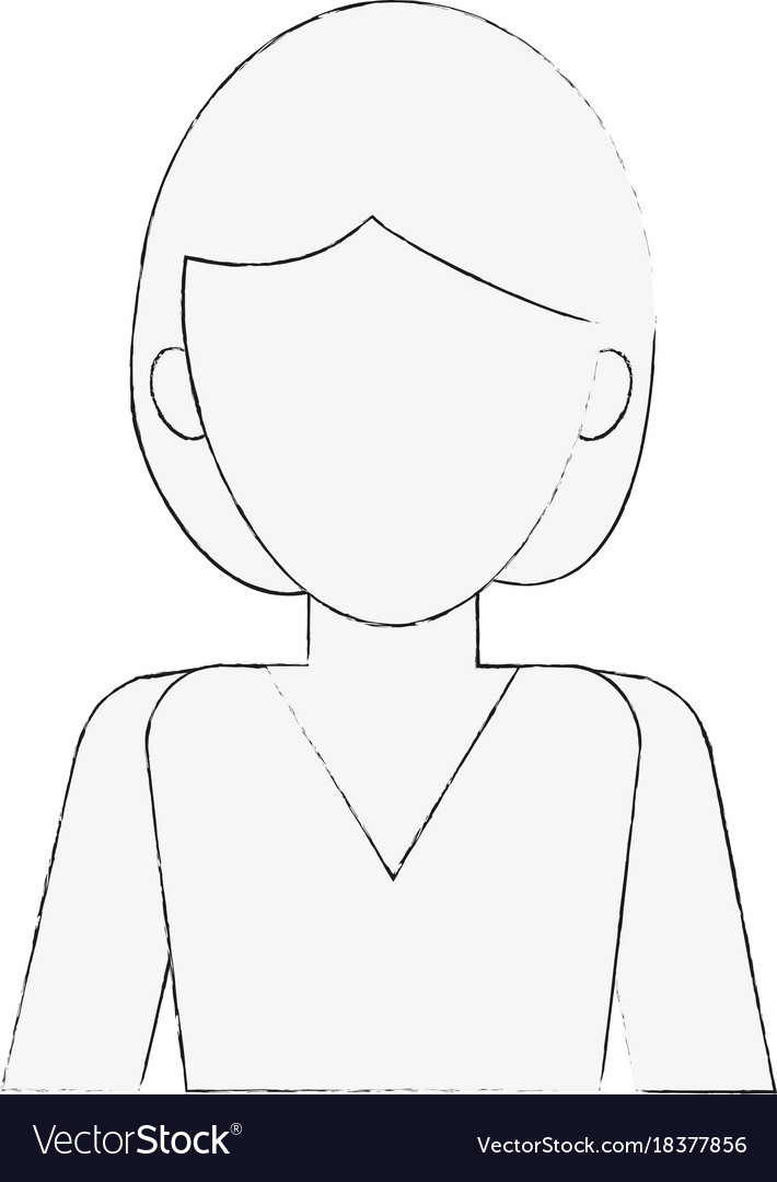 Business woman avatar portrait icon image