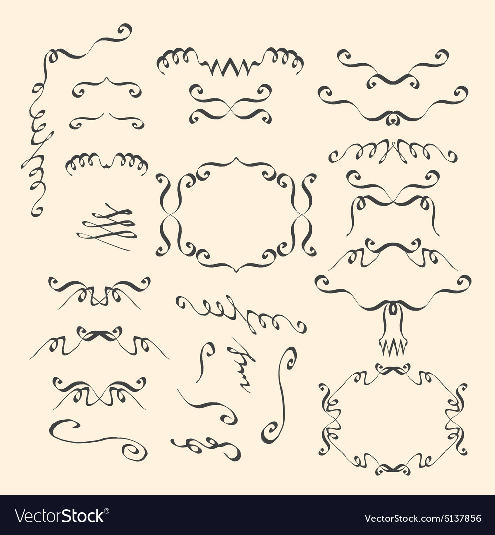 Calligraphic design elements and page decoration