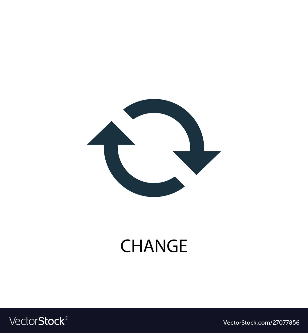 change-icon-simple-element-royalty-free-vector-image