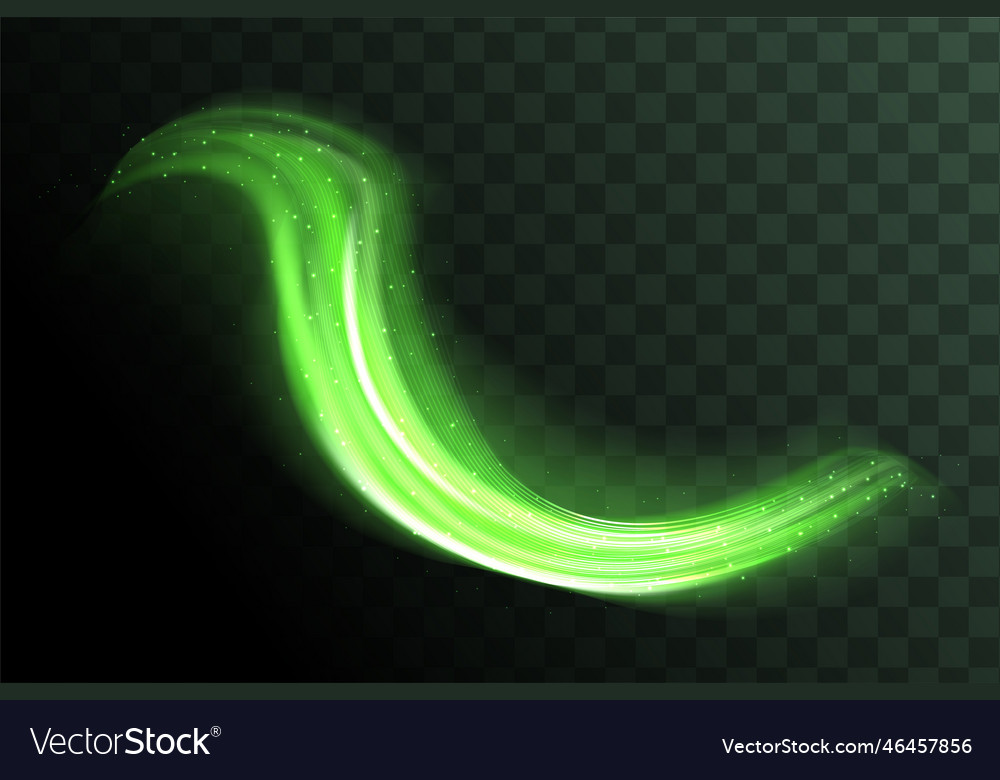 Curve light effect Royalty Free Vector Image VectorStock