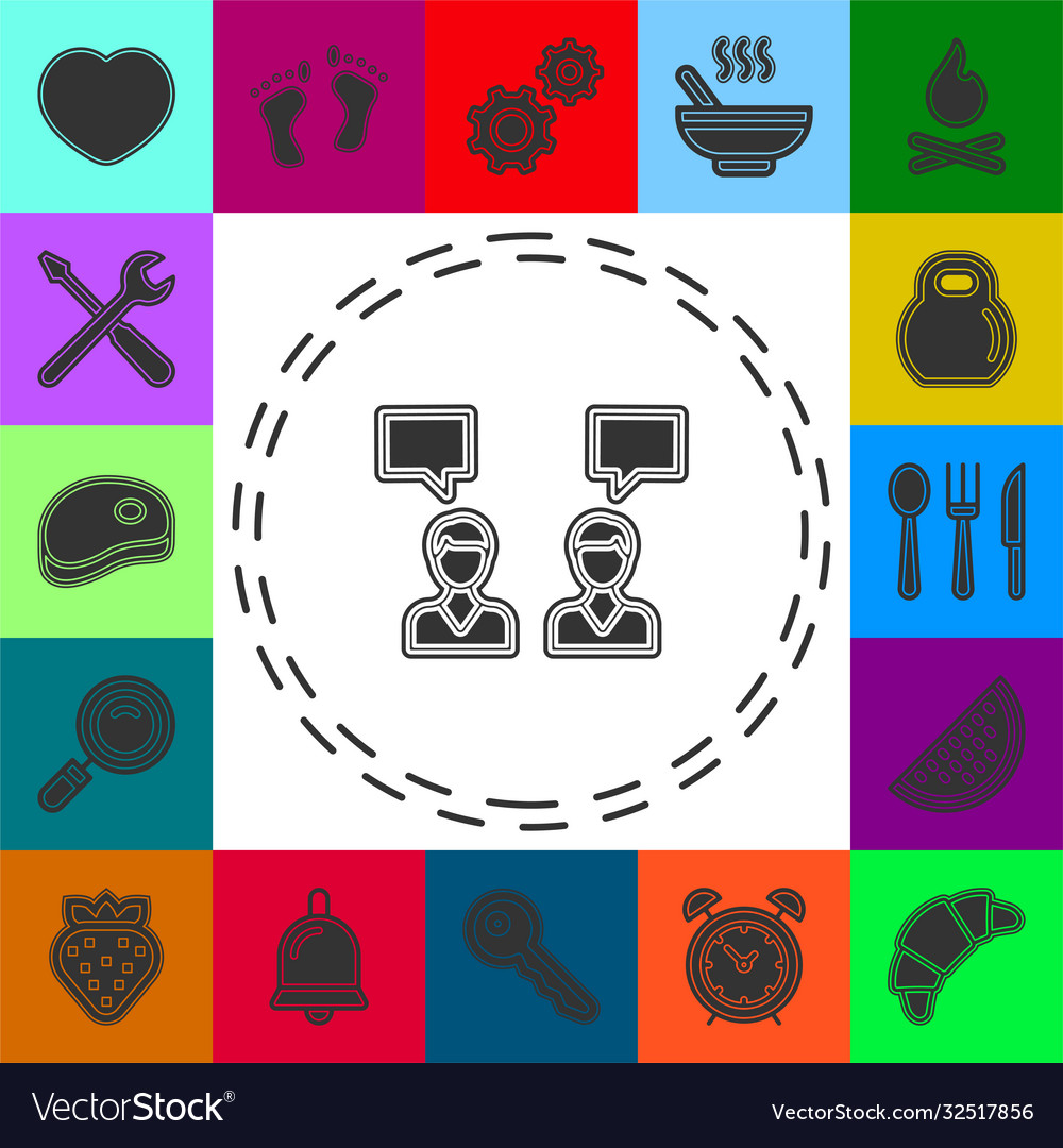 Debate icon simple element