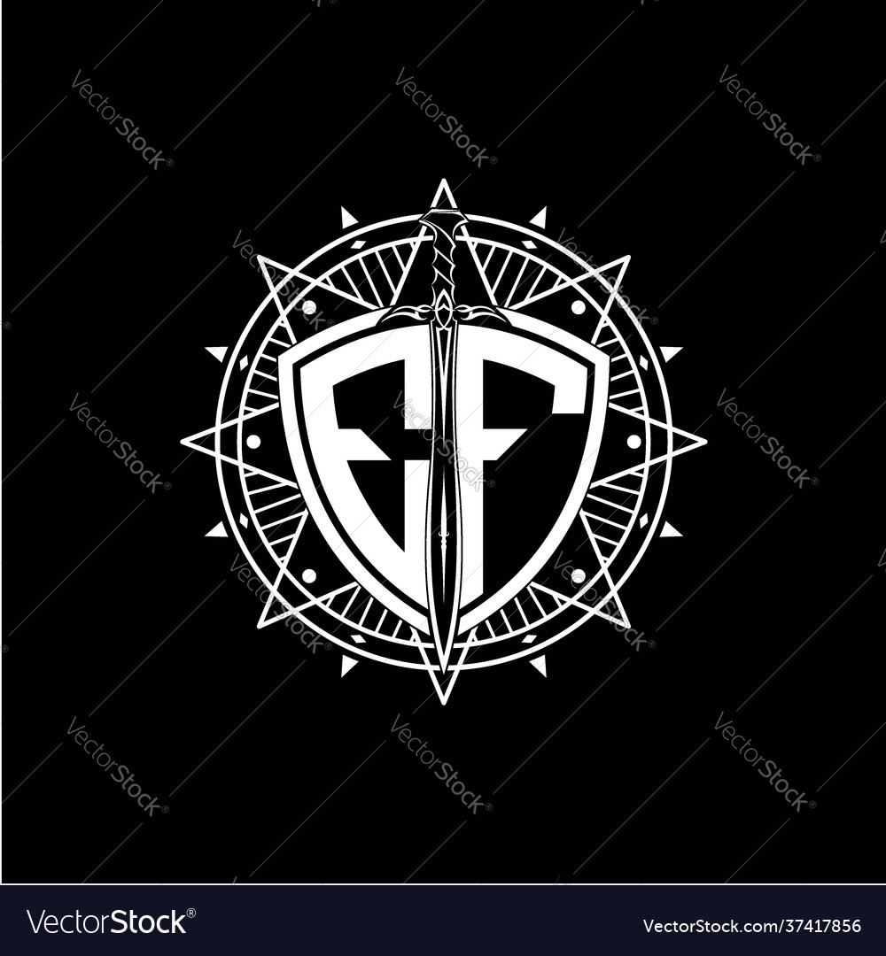 EF Monogram Shield Initial