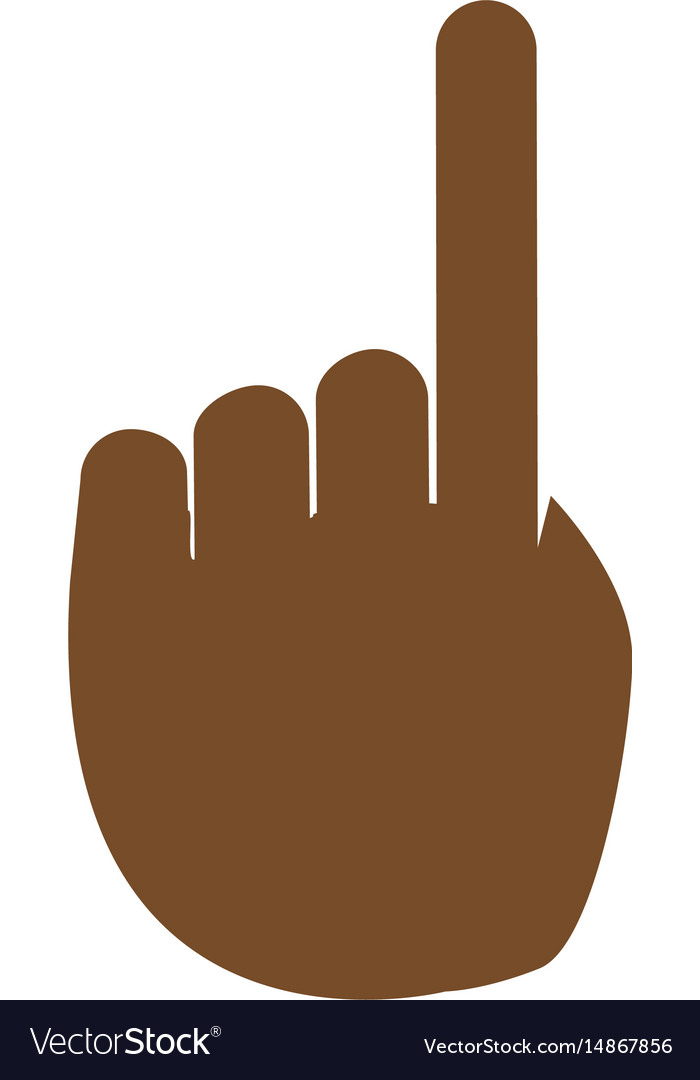 Finger hand pointer gesture signal