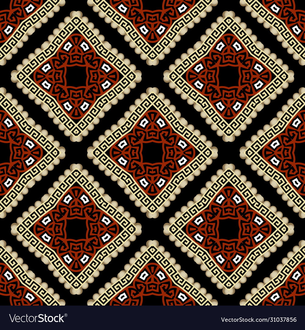 Geometric greek style seamless pattern