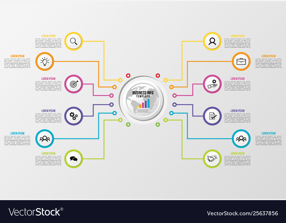 Infographic design template with options steps