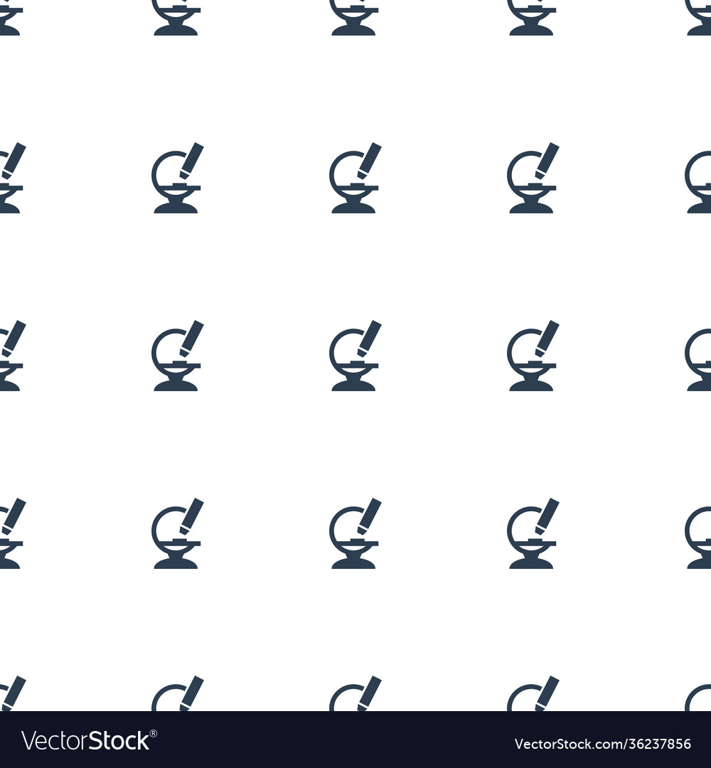 Microscope icon pattern seamless white background
