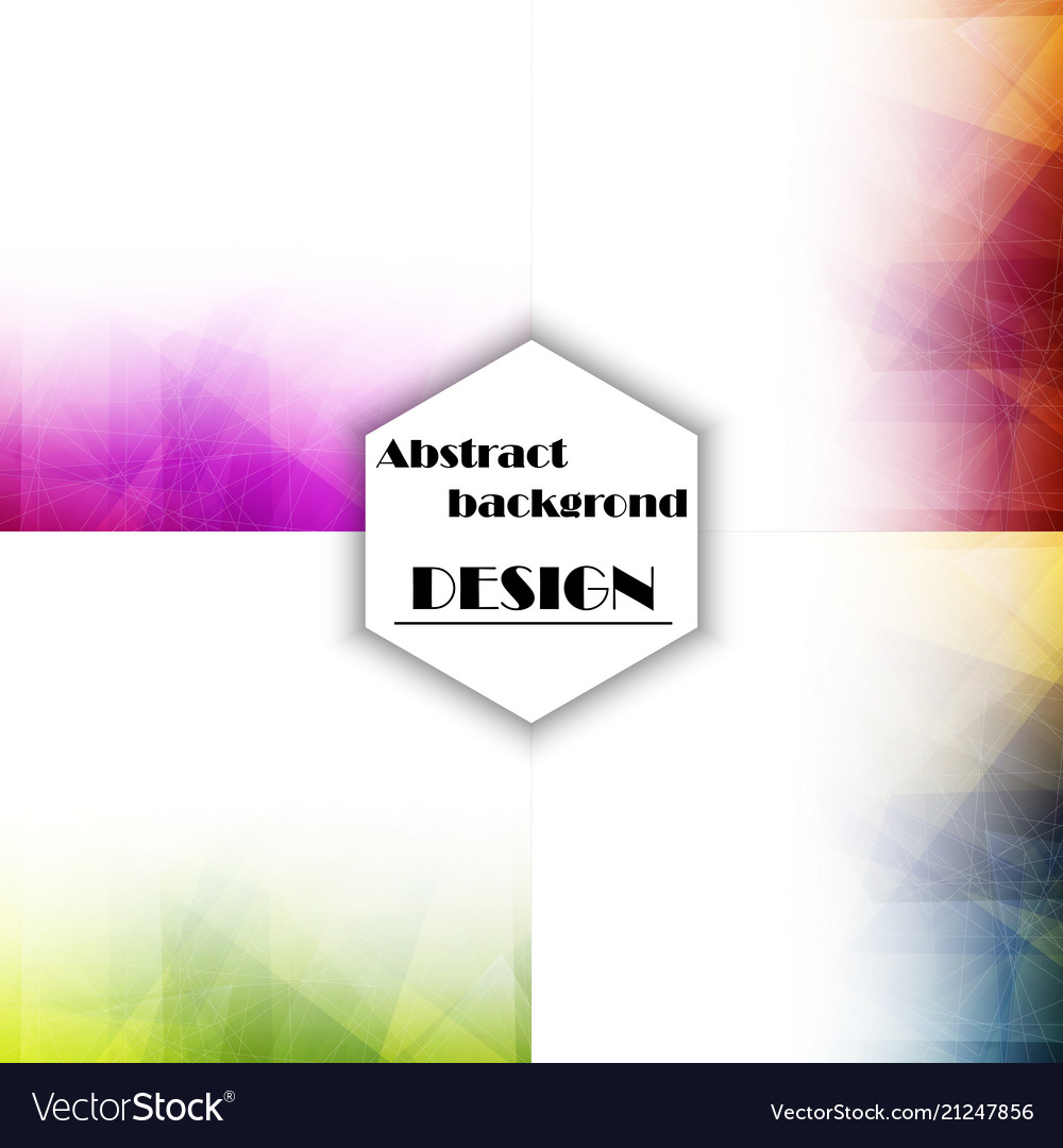 Set of abstract triangle pattern background vector image Set of abstract triangle pattern background