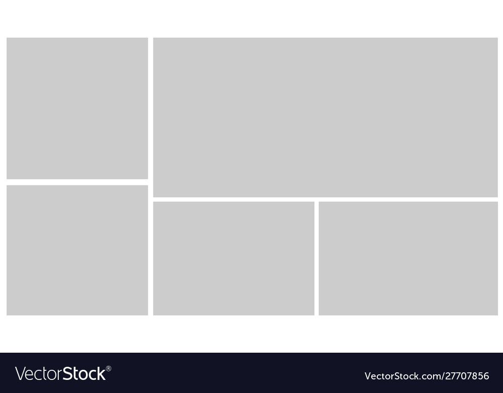 Templates collage frames Royalty Free Vector Image