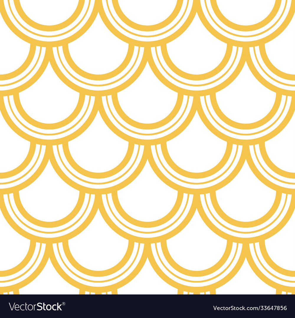 Variation fishscale pattern in decorative style vector image Variation fishscale pattern in decorative style