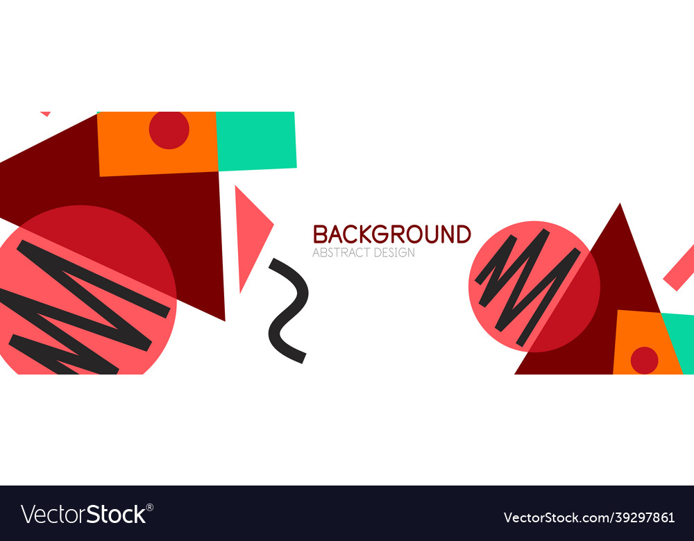 Abstract background blocks lines triangles vector image Abstract background blocks lines triangles