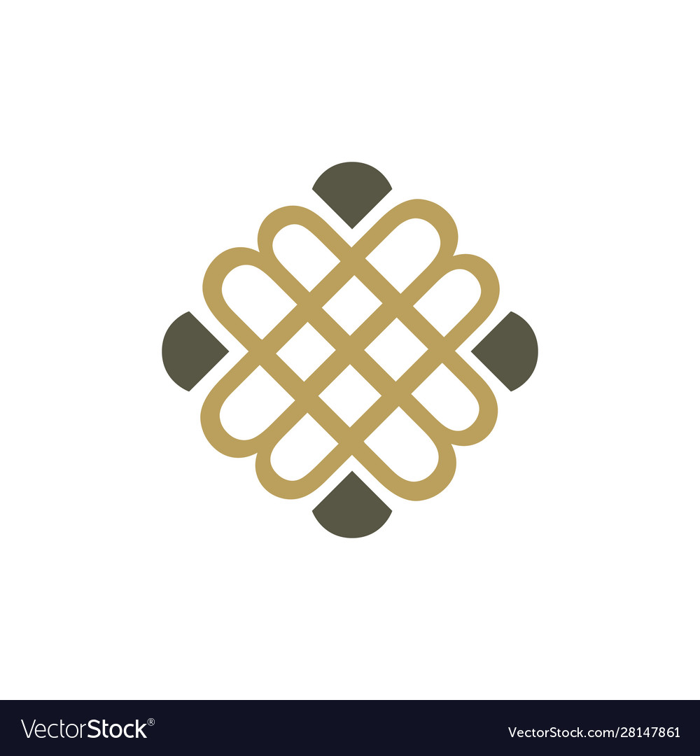 Abstract flower store logo icon design