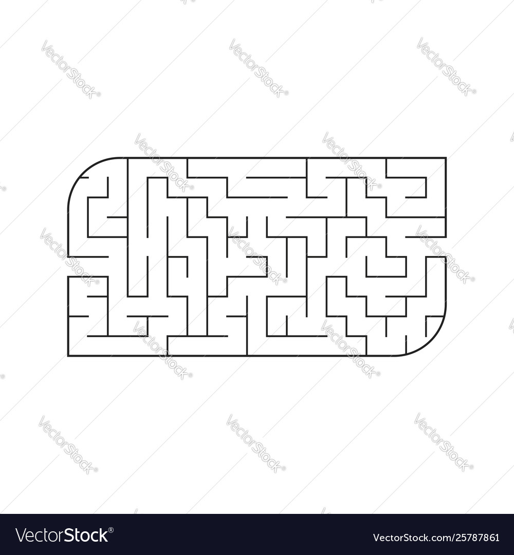 Abstract labyrinth game for kids puzzle Royalty Free Vector