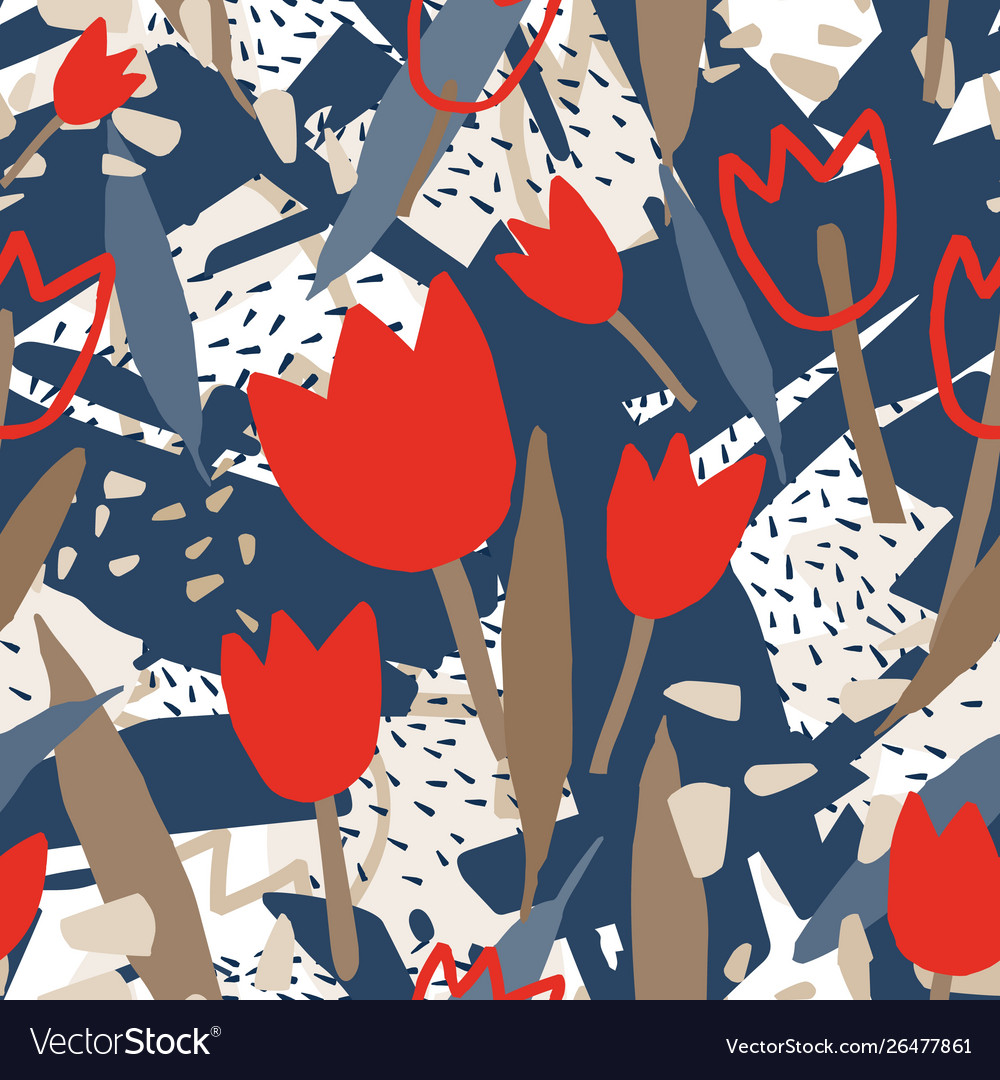 Abstract Tulip Pattern