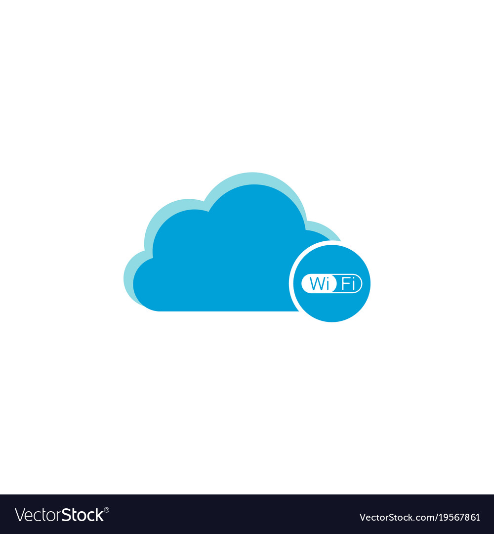 Cloud computing icon wifi