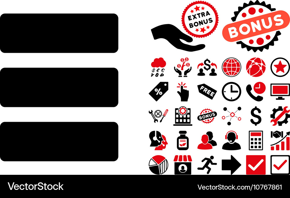 Database flat icon with bonus Royalty Free Vector Image