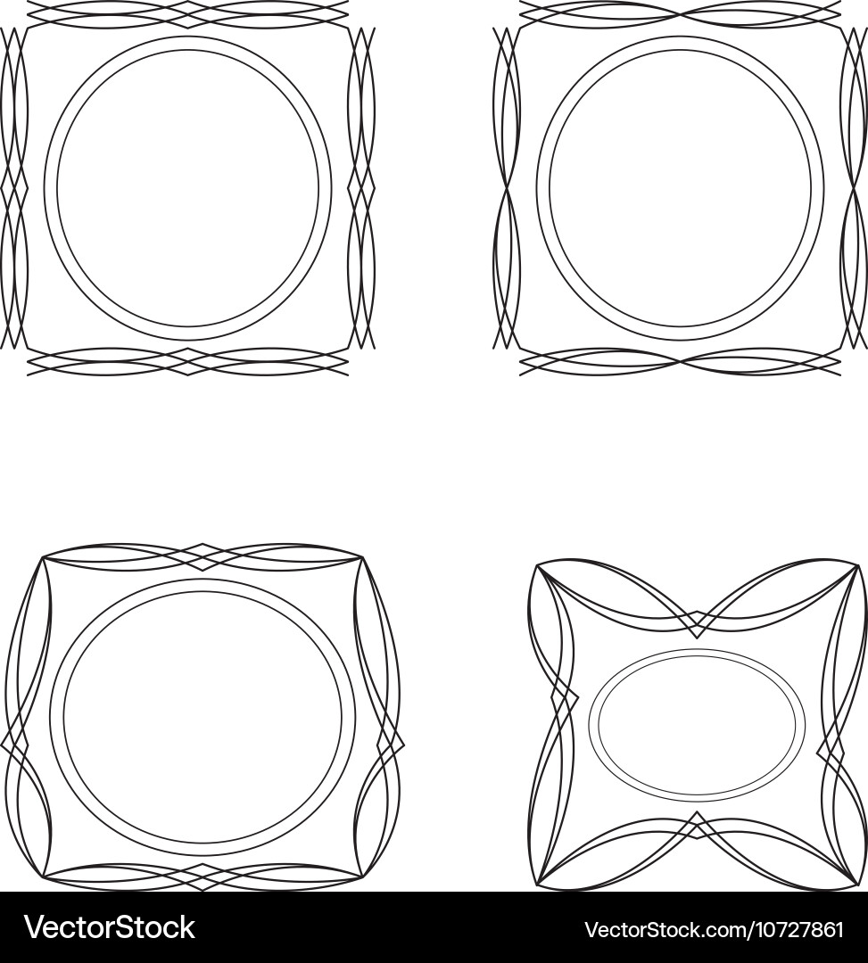 Four frames Royalty Free Vector Image - VectorStock