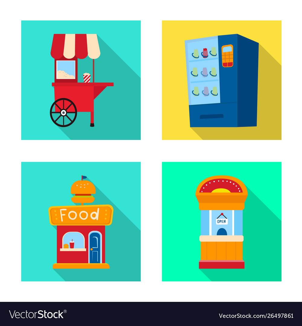 Isolated object amusement and store icon set Vector Image Isolated object amusement and store icon set