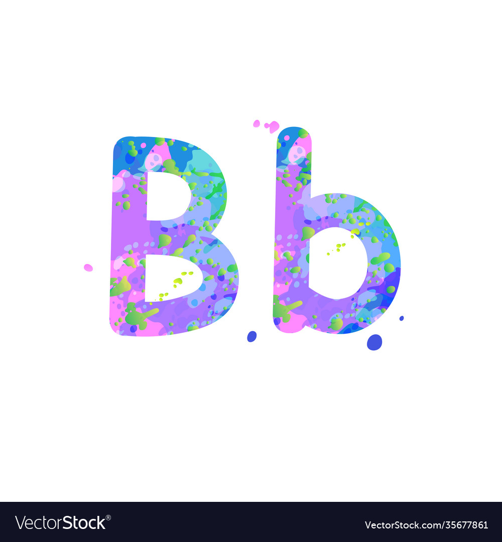 Letters b uppercase and lowercase