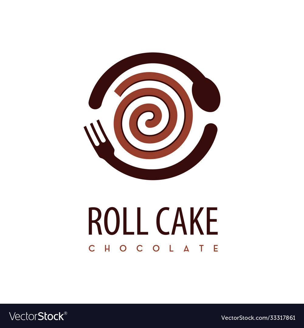 Roll cake logo