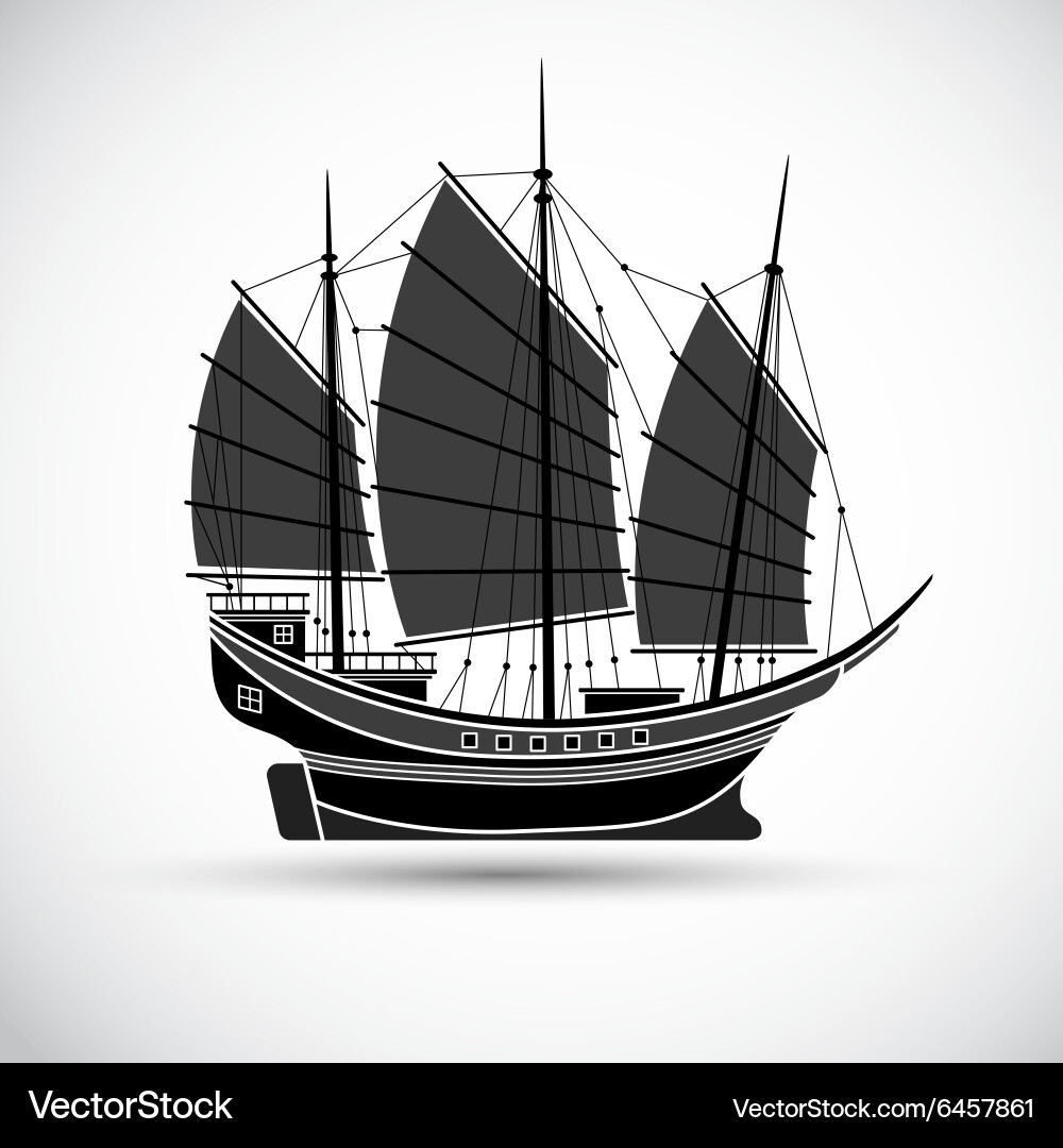 Sailing ship2 Royalty Free Vector Image - VectorStock