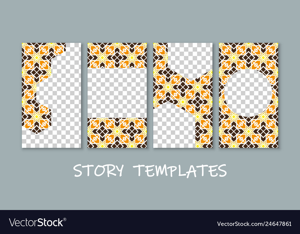 Social media story templates collection