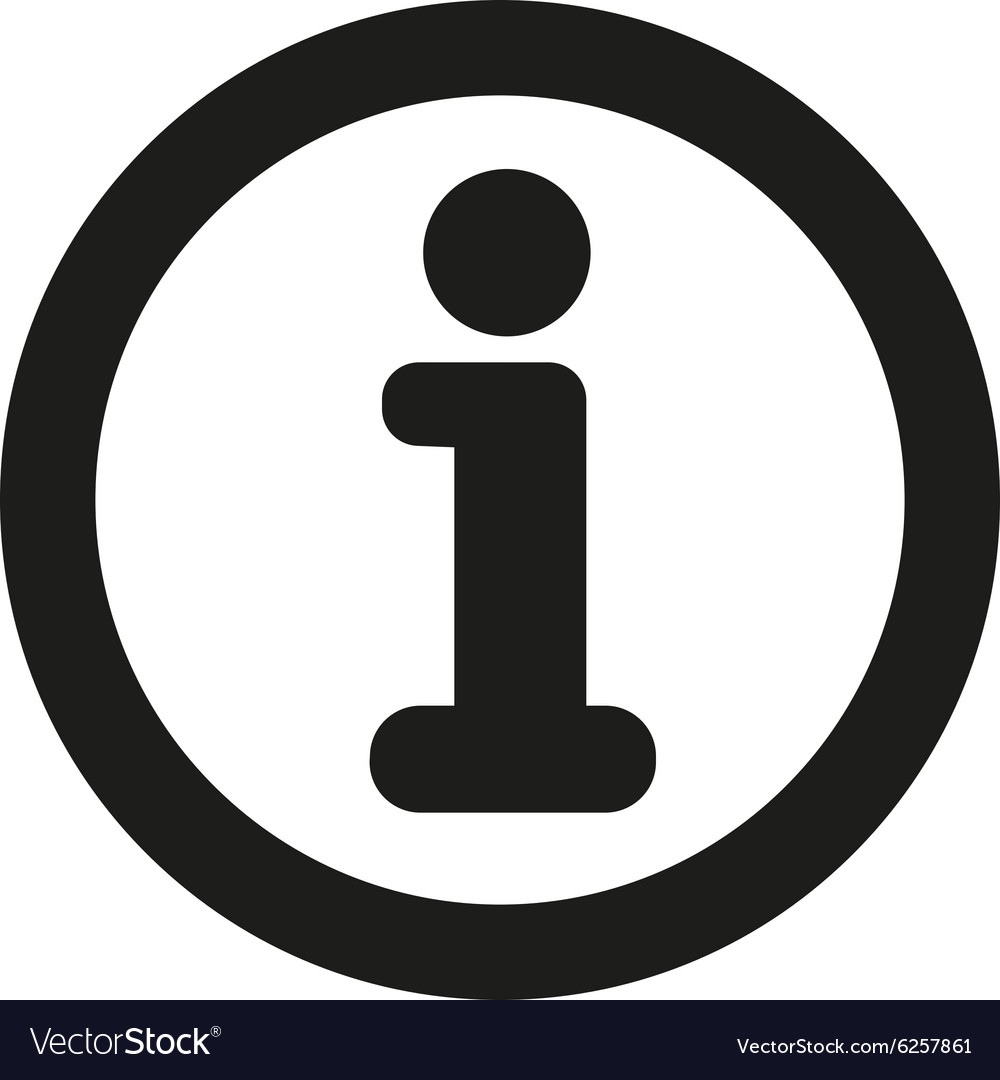 Download The information icon Info and faq symbol Flat Vector Image