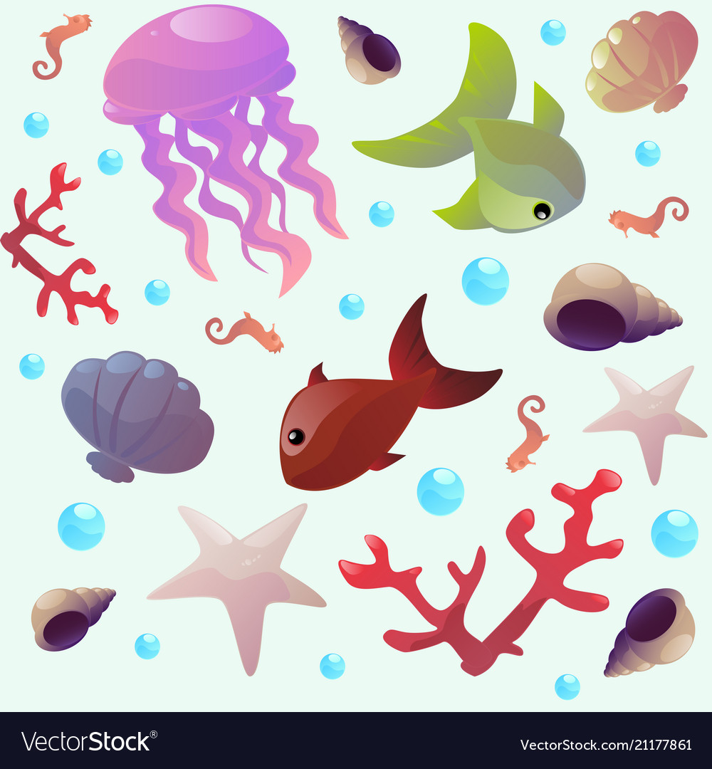 Underwater pattern seamless for web design