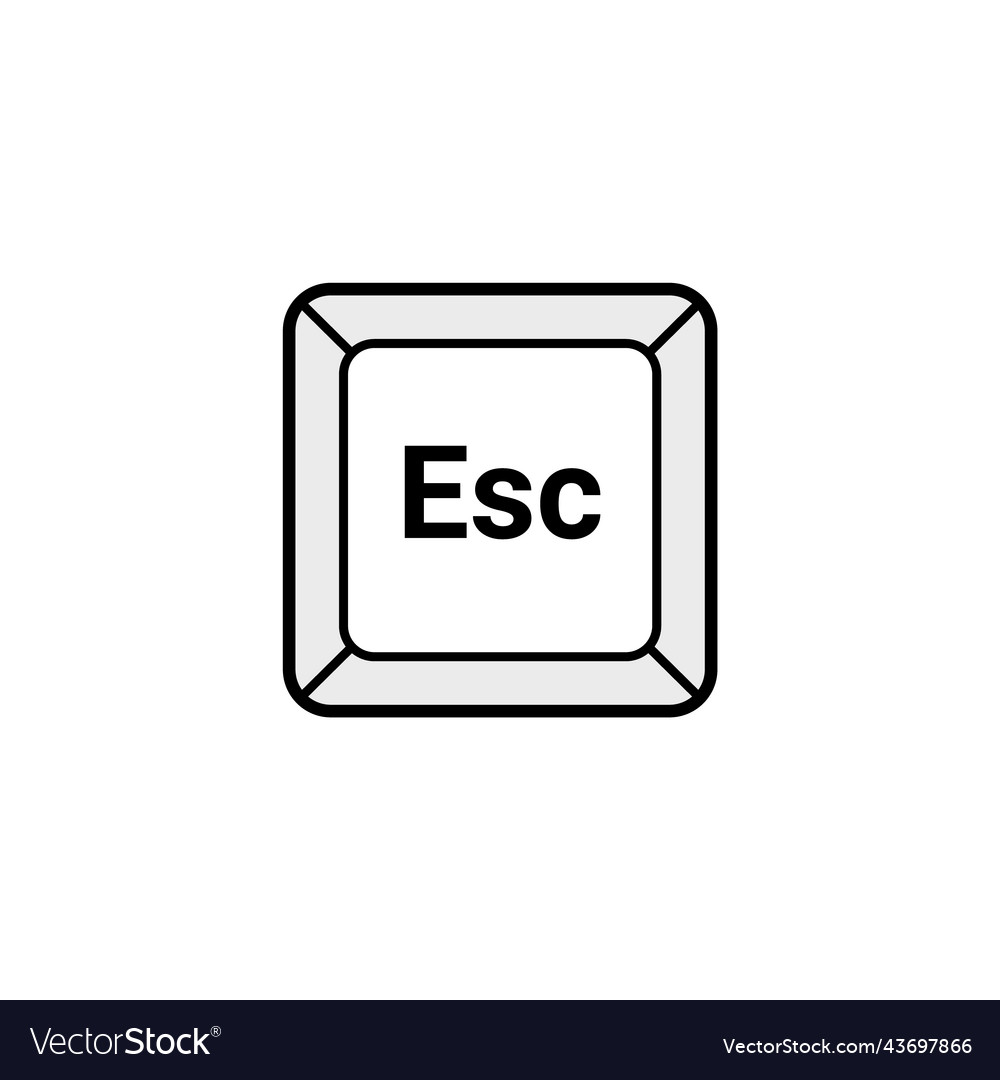 Esc Key Icon - Escape Button