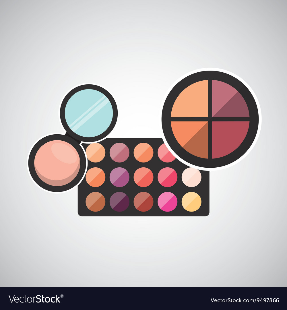 Female makeup design Royalty Free Vector Image