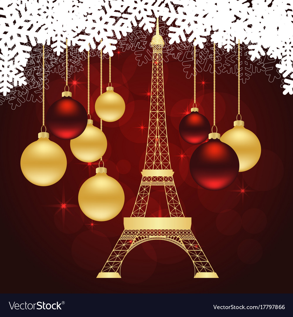 Greeting card with eiffel tower