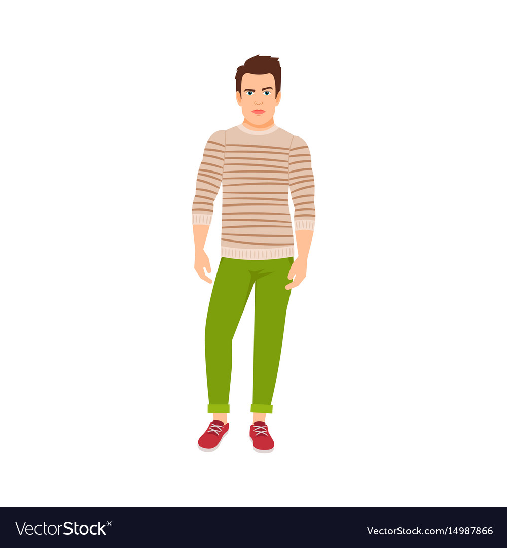 Man dressed in autumn style