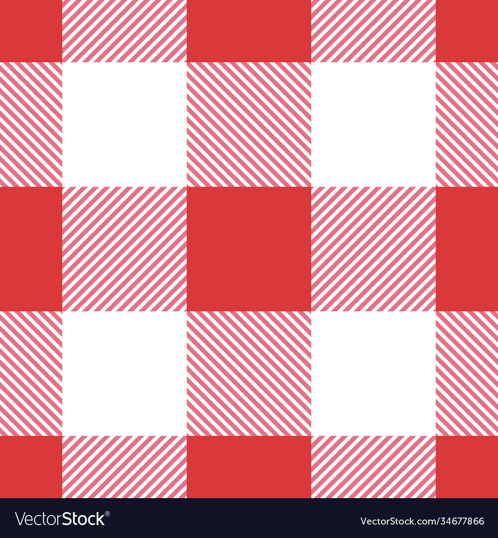 Red and White Checkered Tablecloth