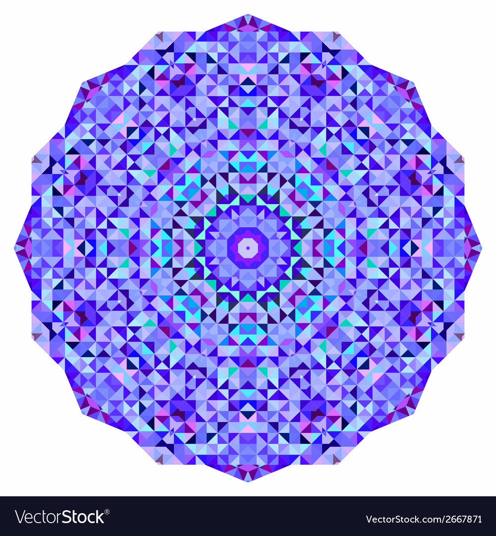 Abstract colorful circle backdrop mosaic round