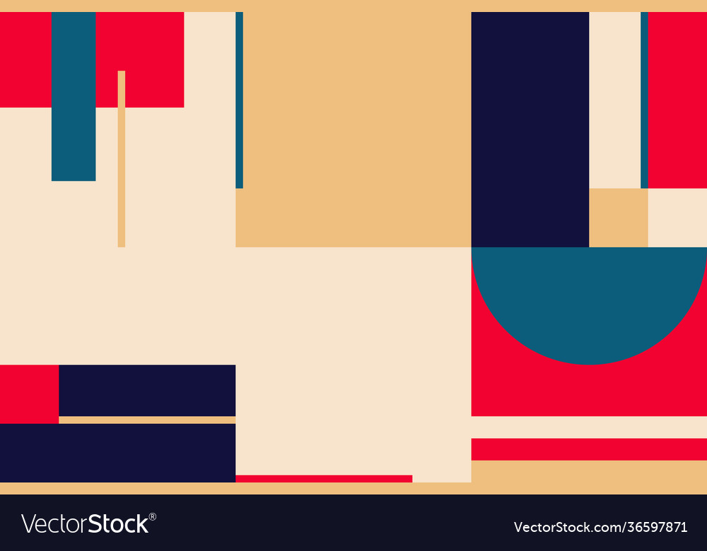 Deconstructed abstract pattern design vector image Deconstructed abstract pattern design