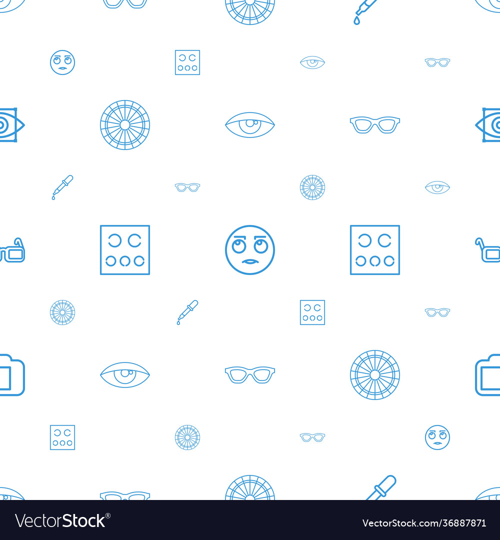 Eye icons pattern seamless white background