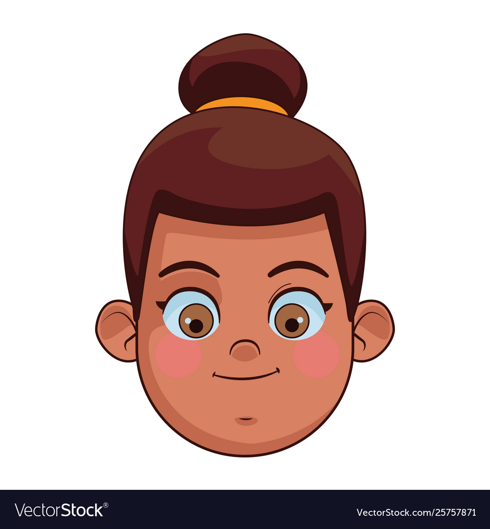 Girl face avatar profile picture Royalty Free Vector Image