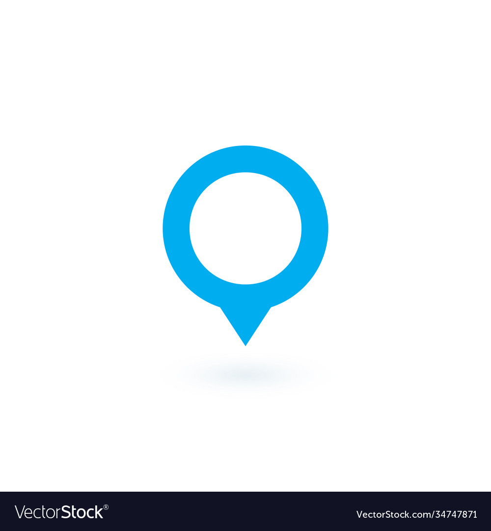 Map pointer icon gps location symbol flat design