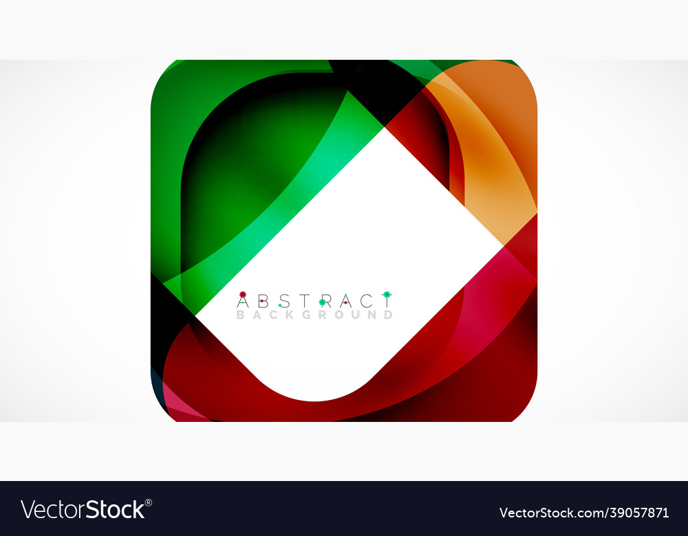 Minimal background abstract square shape vector image Minimal background abstract square shape