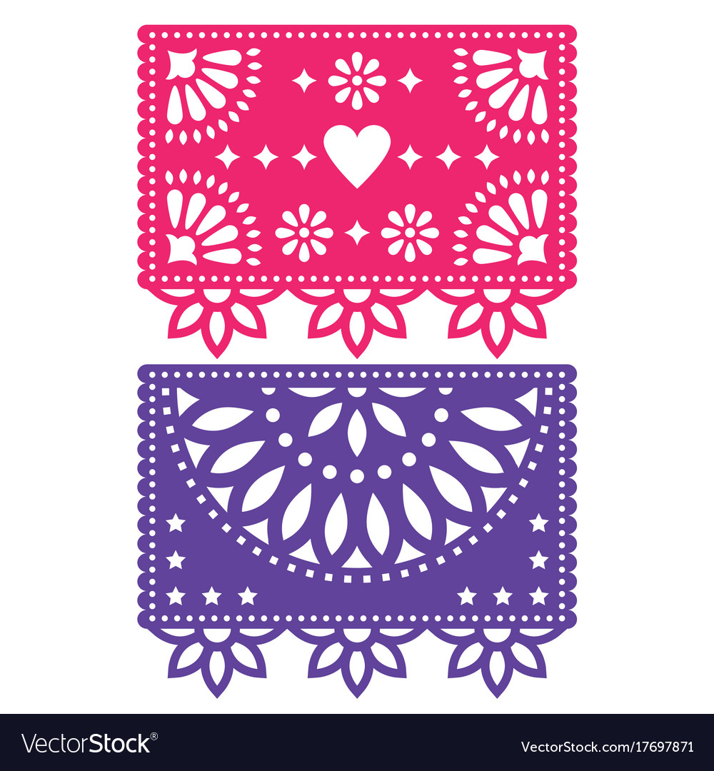 Easy Papel Picado Template Printable Fold The Paper Along The Center Line,.