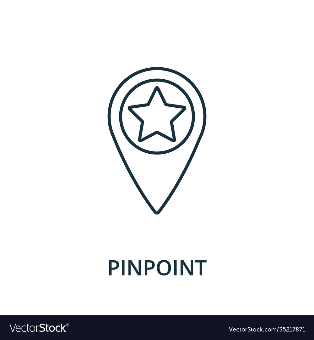 Pinpoint icon line style element from navigation
