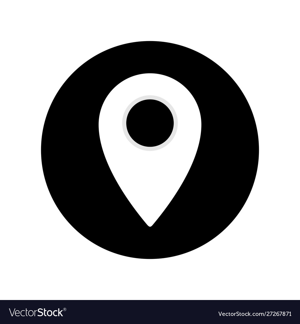 Point location icon navigation isolated vector image Point location icon navigation isolated